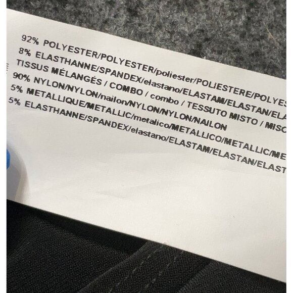 Joseph Ribkoff‎ Black Silver Cold Shoulder Bell Sleeve Knit Top Size 6 S M Shirt - Picture 5 of 6